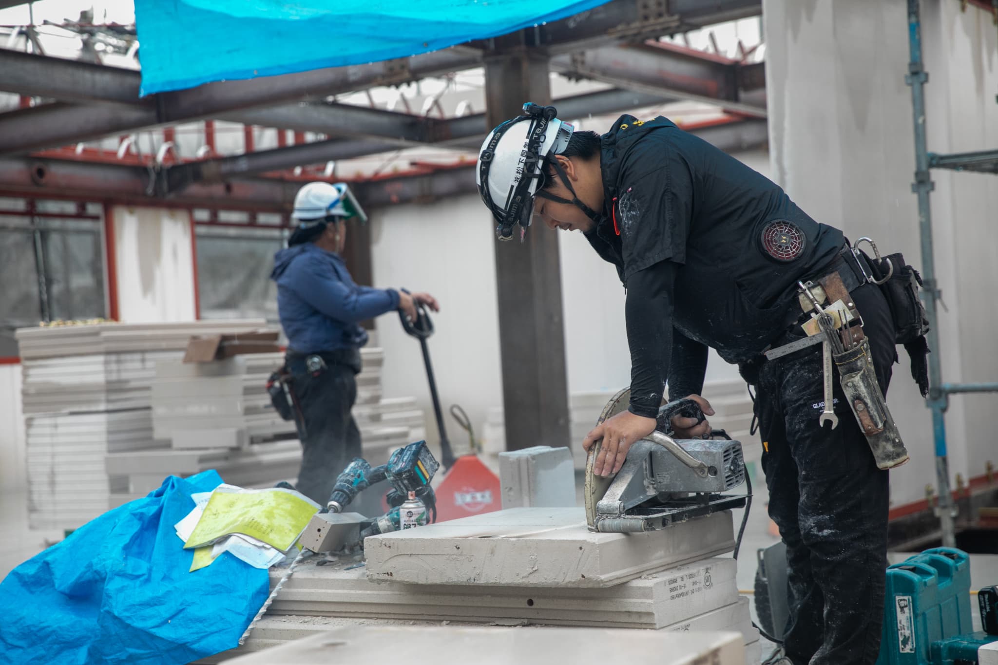 建築工事の初期段階