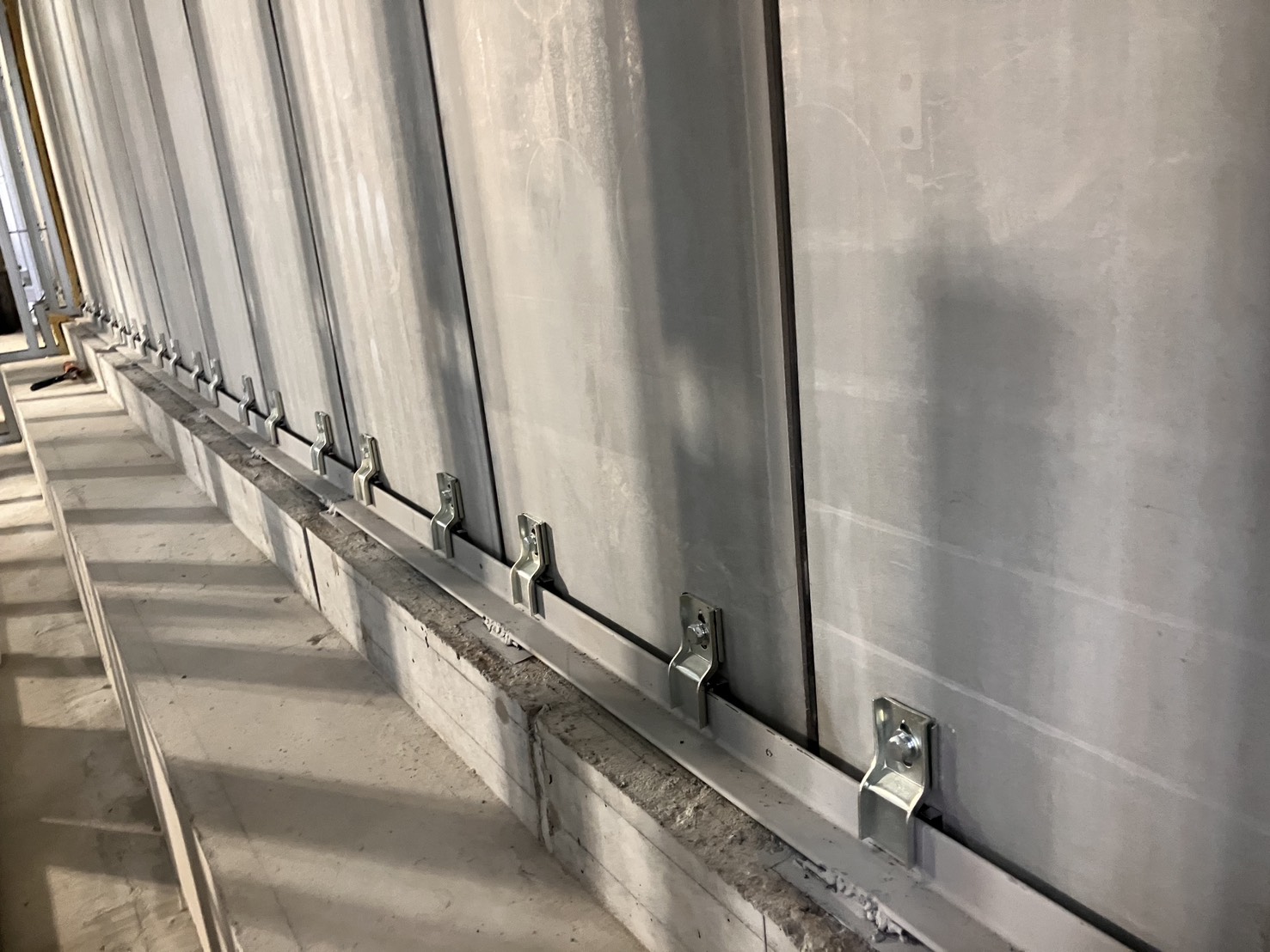 工事中の建物の内装